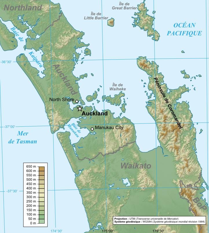 オークランド地質図