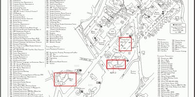 オークランドユニシティキャンパス地図