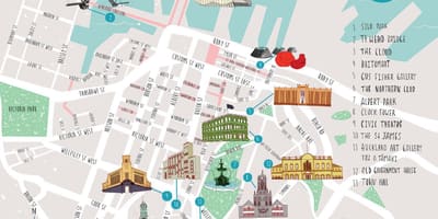 オークランド市内散策地図