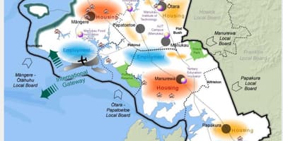 地図サウスオークランド