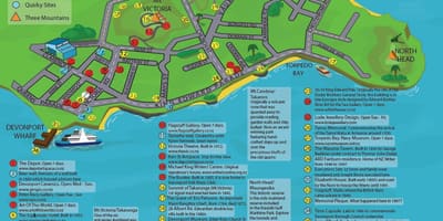 地図Devonportオークランド
